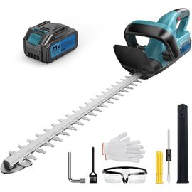 SUBZONAL-Brushless Taille Haie Batterie, Taille Haie Electrique, Taille-Haies sans Fil pour Elagage, Ebranchage, 500W, 530mm Longueur de Coupe, 20mm écartement des Dents, 3000mAh Batterie