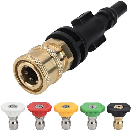SUBZONAL-Adaptateur de connexion pour nettoyeur haute pression LAVOR pour Parkside PHD, pour VAX pour modèles Interskol, adaptateur à dégagement rapide 1/4"" avec buse pour nettoyeur haute pression