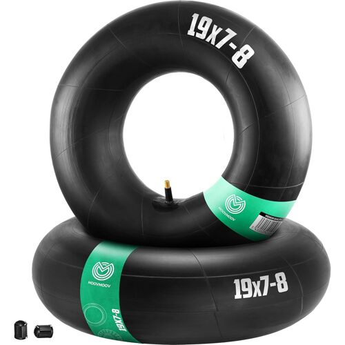 MEVRONISSHOP-2 Chambres à air 19x7-8 | Compatible Pneus 18x6.50 à 19x7-8 pouces - Taille universelle Valve Droite TR13 - Pour Tondeuses à Gazon, Camionnettes, Tracteurs, Golf Cars, Autres
