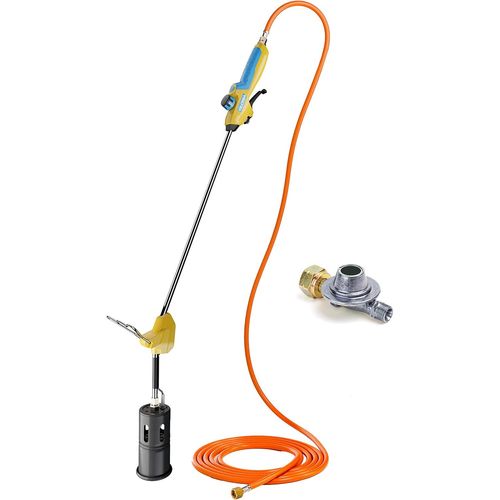 ASFASFq-GLORIA Chalumeau à gaz Thermoflamm Bio Professional E+ Turbo Set ¿ Puissant pour les grandes surfaces | Raccordement de bouteilles de gaz comprimé | Désherbeur/désherbeur | Avec réducteur de