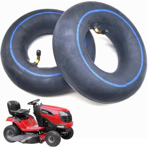 SUBZONAL-Lot de 2 chambres à air de rechange, 13 x 5,00-6, pour brouette, compatible avec tondeuse autoportée, remorque de jardin, valve coudée, tracteur de pelouse