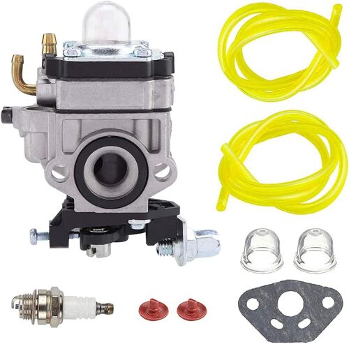 MEVRONISSHOP-11mm remplacement de carburateur pour haie 2 temps débroussailleuse tronçonneuse 22cc 26cc 32cc 34cc 36cc moteurs, avec joint de conduite de carburant