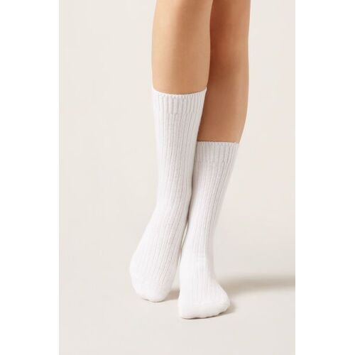 Calzedonia Chaussettes Courtes Côtelées En Laine Et Cachemire Femme Taille Taille Unique