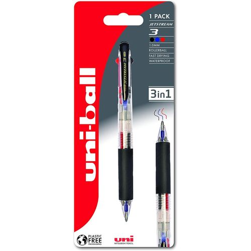 Asfasfq-Uni-Ball Sxe3-400-10 Jetstream Multi Pen 1pc Blister Corps Transparent Emballage Plastique Gratuit