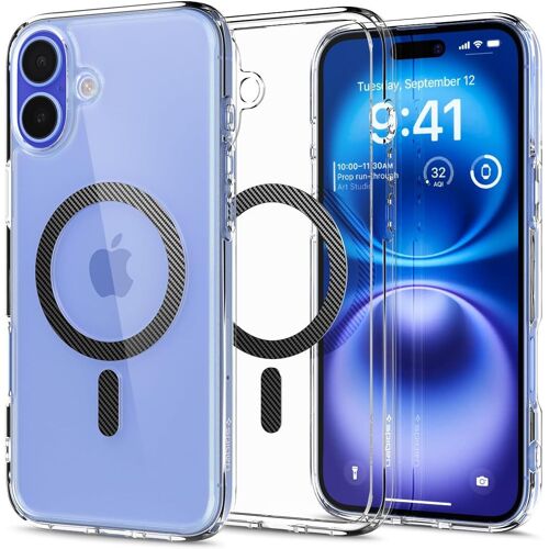 Coque Pour Iphone 16, Ultra Hybrid Magfit, [Anti-Jaunissement] 6,1 Pouces - Fibre De Carbone