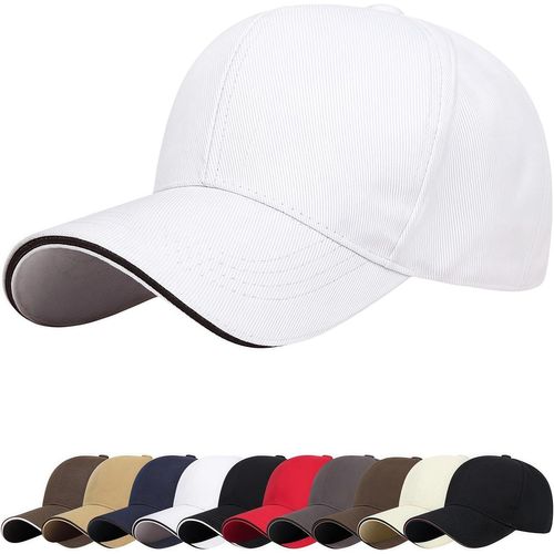 Rfgvc-Casquette De Baseball Coton Anti Soleil Baseball Cap Homme Femme Été Unisexe Casquette De Baseball Anti Soleil Coton Baseball Cap Casquette De Baseball Réglable Unisexe