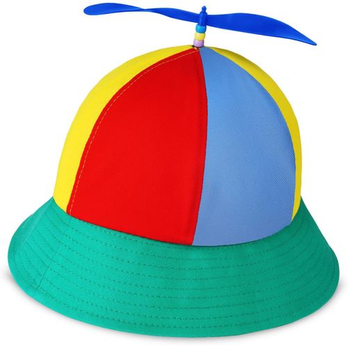 Sept-Casquette À Hélice, Drôle Casquette De Baseball/Chapeau De Pêcheur Avec Hélice, Chapeau D'hélicoptère Pour Adultes Enfant, Réglable Baseball Cap Convient Pour Les Soirées À Thème Du Carnaval