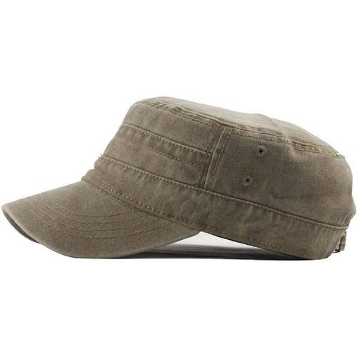 Ppdaz-Classique Premium Casquette Armée Style Militaire Homme Bas Profil Été 100% Coton Réglable Fiddler Chapeau Baseball Rétro