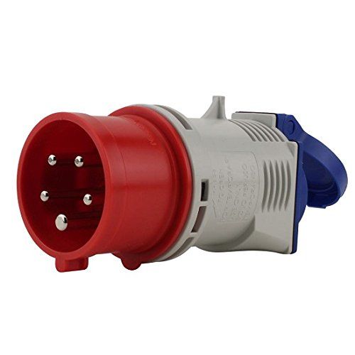PCE 47422L Caravan Adaptateur 1xCEE 5 Broches, 16 a, 1 x schuko 16A