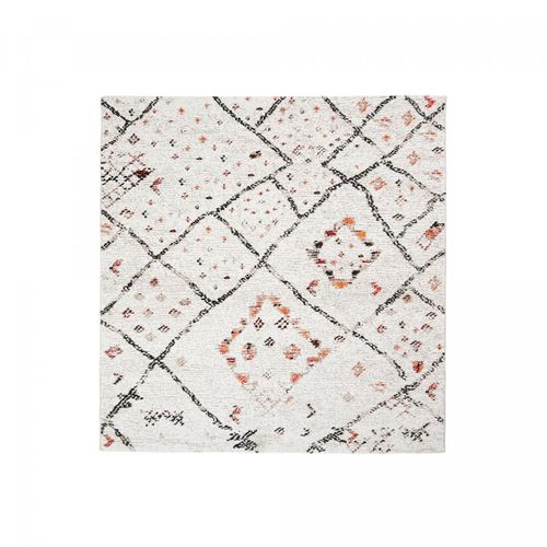 Tapis Berbère Style Morocco Style Carre Crème 160x160 Carre Oeko Tex®