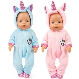 2 Pièces De Vêtements De Poupée Mignon Bébé Vêtements 17,5-18 Pouces Fille Américaine Renaissance Poupée Vêtements Chaussures Ensemble