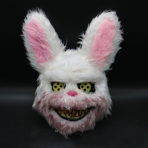 Masque D'horreur Pour Halloween, Lapin, Ours Sanglant En Peluche, Effrayant, Costume De Bal De Danse, Accessoires