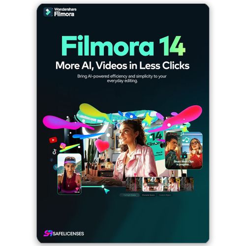 Wondershare Filmora 14 Advanced Éditeur Vidéo | 6 Appareils – 1 An – Clé Globale