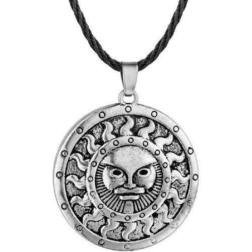 Kal-Collier Soleil Celtique Pour Homme, Collier Pendentif Soleil Viking Nordique Avec Chaîne De 19,7 Po, Collier D'amulette Totem Solaire Ancien, Collier Hip-Hop, Cadeau De Bijoux Punk
