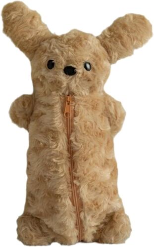 Kal-Trousse À Crayons Pour Chien,Organisateur De Papeterie En Peluche Teddy,Sac À Cosmétiques Pour Filles,Fournitures Scolaires Pour Enfants,Cadeaux Pour La Rentrée Scolaire