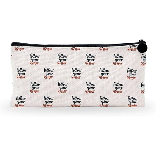 Kal-Imprimé Numériquement Pochette À Crayon En Toile Avec Fermeture À Glissière, Trousse, Boîtier Crayon, Sac À Stylo Pour Enfants, Garçons, Filles, Unisexe, 1 Pièce, Taille: 21x12 Cm
