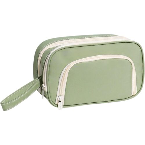 Kal-Sac Papeterie Organisateur,Trousse Crayons Portable Avec 3 Compartiments Et Manipuler,Trousses Scolaire Grande Capacité Pour Fille Garcon,Sac Crayons Trousse Pour École Et Bureau(Vert)