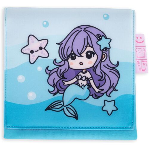 Kal-So Kawaii - Trousse De Rangement Sirène Officielle So Kawaii, Trousse Fille Idéale Pour Goûter, En Tissu, Intérieur Imperméable, Fermeture À Scratch Et Étiquette Nom, Idée Cadeau Fille