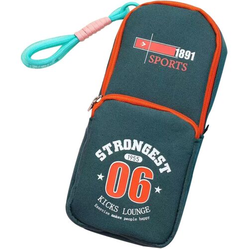 Kal-Basketball Trousse À Crayons,Numéro 06-Trousse À Crayons Basketball Player Grande Capacité,Double Zip Canvas Pencil Box Fournitures Scolaires Et De Bureau Pen Box(Vert)