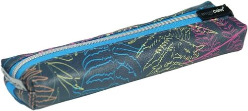 Kal-Petite Trousse Scolaire | Idéal Pour L'école, L'institut Et L'université | Multicolore | Dimensions 5 X 9 X 3,5 Cm, Multicolore, 5 X 9 X 3,5 Cm, Trousse Scolaire