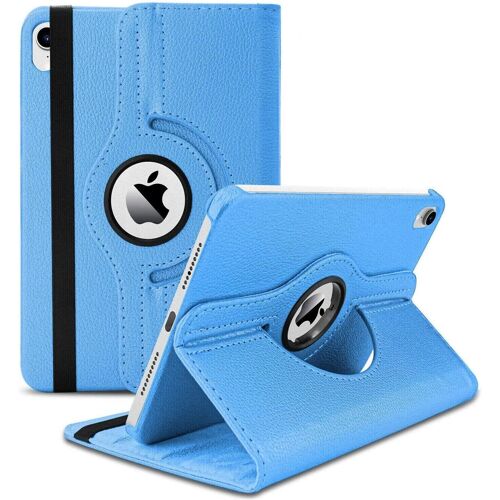 KAL-Étui Pour Ipad Air 5E/4E Génération (2022/2020) 11"", Rotatif À 360°, En Cuir Synthétique, Résistant Aux Chocs, Avec Fonction Veille/Réveil Automatique (Bleu Ciel)