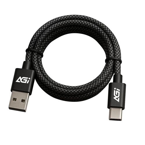 KAL-Ca138Ac Câble Usb A Vers Usb C 15W Nylon Tressé, Pour Iphone 16/15/16 Pro Max/16 Plus/15 Plus Macbook Pro 2024, Ipad Pro 2024, Ipad Air 4, Samsung Galaxy S23+/S23 Et Autres (1M)