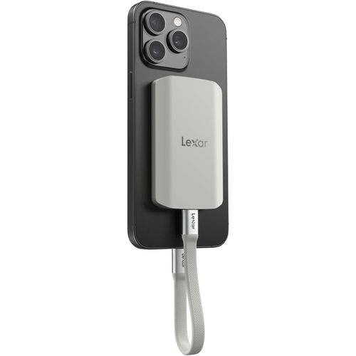 ASFASFq-Lexar ES5 Portable Disque SSD 2To, USB 3.2 Gen2x2 avec jusqu'à 2000 Mo/s en Lecture et écriture, Protection IP65, Magsafe Phone SSD Compatible Apple ProRes 4K (iPhone 15/16) et Galaxy S25 8K