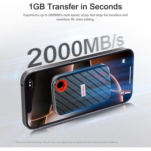 Zx20 Ii Ssd Externe 2 To Nvme Portable Ssd 2 To Usb 3.2 Gen2 X 2,Jusqu'À 2000 Mo/S En Lecture,Disques Durs Externes À État Solide (Design Magnétique,Résistance Aux Chocs Et Aux Chutes)