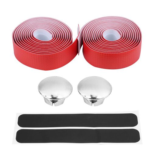 1 Paire De Ruban AdhéSif Pour PoignéE De Guidon De VéLo De Route (Rouge)