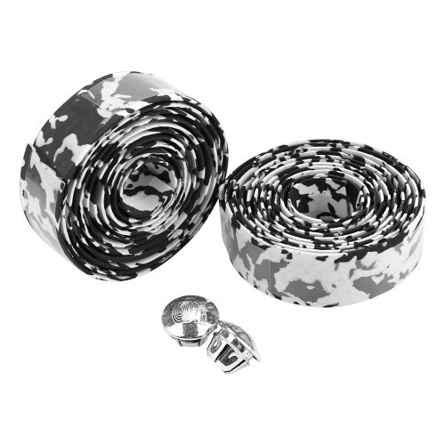 Eva ¿C Ruban De Guidon De VéLo De Route LéGer, Enveloppe De PoignéE De VéLo, Noir Et Blanc