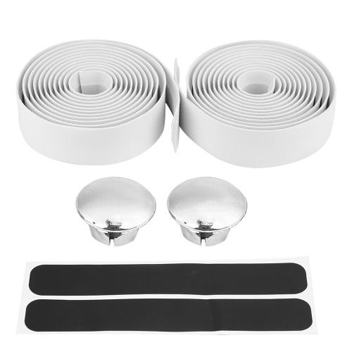 1 Paire De Ruban AdhéSif Pour PoignéE De Guidon De VéLo De Route (Blanc)