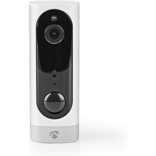 ASFASFq-NEDIS - Caméra IP avec Batterie - sans Fil - Capteur de Mouvement PIR - MicroSD - 3000mAh - 5 Mois sans Charge - Contrôle de l'application - Notification Push sur Smartphone - Livestream - Bl