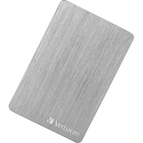 ASFASFq-Verbatim Store 'n' Go Aluminium Slim I 2 to I Argent I Disque Dur Externe I USB 3.2 GEN 1 I Disque Dur Externe en Aluminium I pour Windows & Mac OS X I Disque Dur Portable I Disque Dur USB