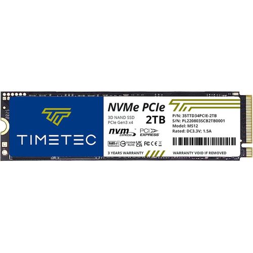 2To Ssd Nvme Pcie Gen3X4 8 Go/S M.2 2280 3D Nand Tlc 600 Tow Cache Slc Haute Performance Vitesse De Lecture/Écriture Jusqu'À 1800/1500 Mo/S Disque Ssd Interne Pour Pc Portable Et De Bureau