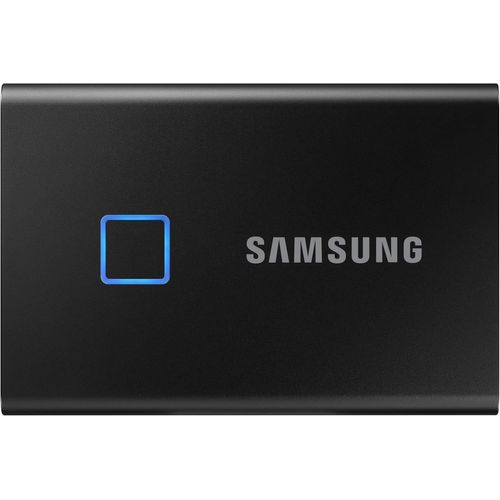 ASFASFq-Samsung T7 Touch MU-PC1T0K/WW | Disque SSD externe portable 1 To - Sécurisation par empreinte digitale et/ou mot de passe - 1050 Mo/s