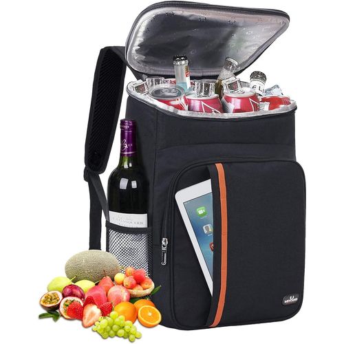 Sac a Dos Isotherme 23L pour Pique-nique Camping Plage Dejeuner Ecole Travail BBQ