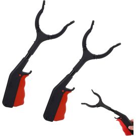 ASFASFq-Pince Telescopique 28cm, Pince de Préhension, 2 Pièces Ramasse Objet, Pince Ramasse Objet, Pince à Ordures, Pince Ramasse Dechets, Pince de Ramassage, Pince de Ramassage Court, Ramassage des