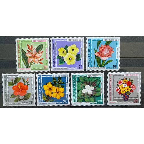 Lot De 7 Timbres Neufs* Poste Aérienne Wallis Et Futuna 1973 Y&T 49 À 55