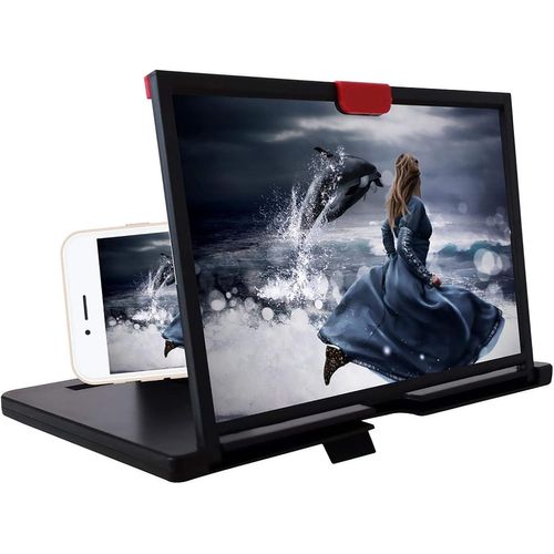 Loupe Pour Écran De Téléphone Portable 30,5 Cm 3D Hd Pliable Pour Films, Vidéos, Jeux Vidéo[Z243]