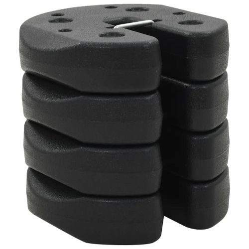 Prolenta Premium - Poids Pour Belvédère 4 Pcs Noir 220x50 Mm Béton