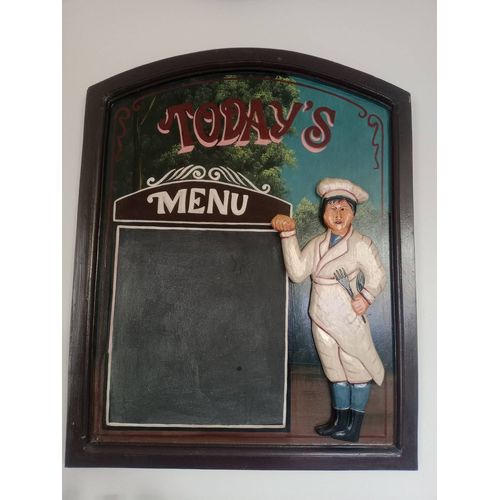 Cadre porte menu restaurant sculpté today's men 60,5cm x 48,5cma