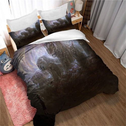 Housse De Couette Et 2 Taies D'oreiller Assorties Pour Enfants Et Adolescents Ste-X, Coton, Motif Tigre Et Nuage