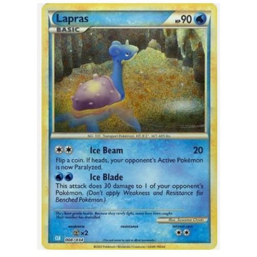 Pokémon Lokhlass / Lapras Holo Clc 009 / 034 Classic