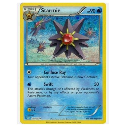 Pokémon Staross / Starmie Holo Clc 005 / 034 Classic