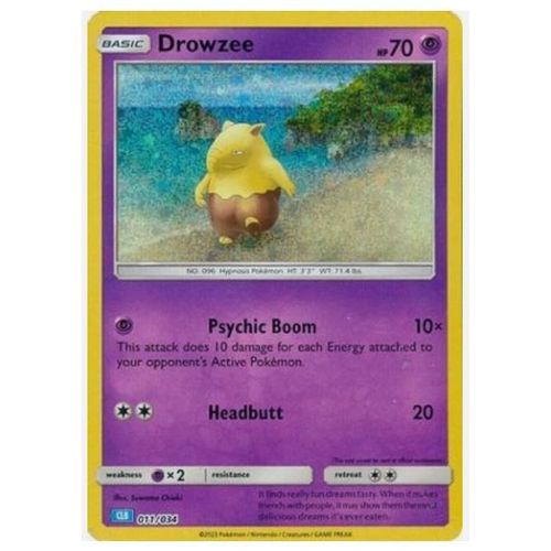 Pokémon Soporifik / Drowzee Holo Clc 011 / 034 Classic