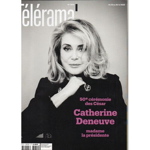 Telerama Hebdo Bobo Télé Cinéma N°3919 22fevr 2025 50 Ième Cérémonie Des César Catherine Deneuve