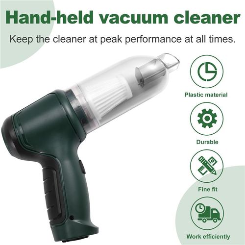 T97c-Mini Aspirateur À Main Sans Fil Aspirateur De Voiture Portable Rechargeable Aspirateur D'extraction De Poussière Vert - Type Green