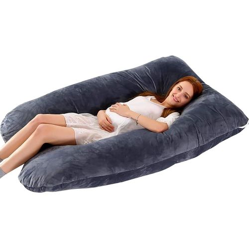 Oreiller Corporel Complet - Oreiller De La Grossesse Et De L'allaitement | Oreiller Ergonomique En Forme De U Pour Les Dormeurs Latéraux, Coussin De Rangement Doux Et Respirant, Soutenir Les Oreillers