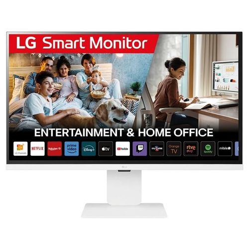 LG 32U850SA-W - Écran LCD - Intelligent - 32" (31.5" visualisable) - 3840 x 2160 4K @ 60 Hz - IPS - 400 cd/m² - 1000:1 - HDR10 - 5 ms - 2xHDMI, 3xUSB-C - haut-parleurs - blanc