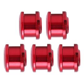 5 PièCes Boulons De Plateau Unique éCrous De PéDalier Vis De Roue De ChaîNe En Alliage D'aluminium Pour Vtt Rouge